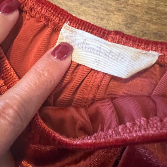 ALTAR’D STATE Rust Velvet Crop Top Size Medium EUC - Picture 2 of 5